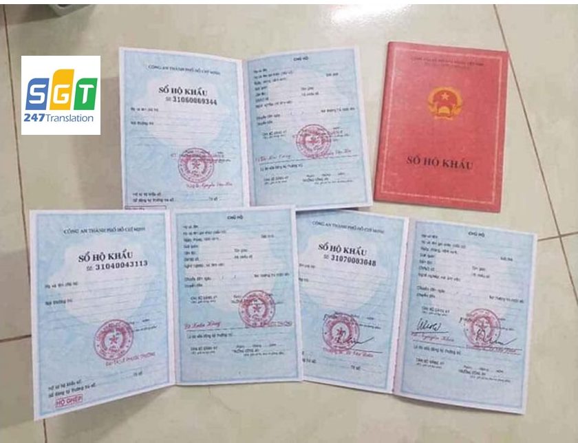 Mẩu sổ hộ khẩu thông dụng