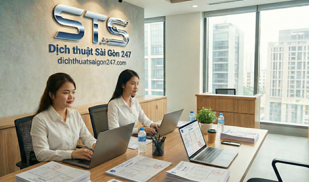 Dịch thuật Bảng điểm chuẩn học thuật và giữ nguyên format tại STS 247