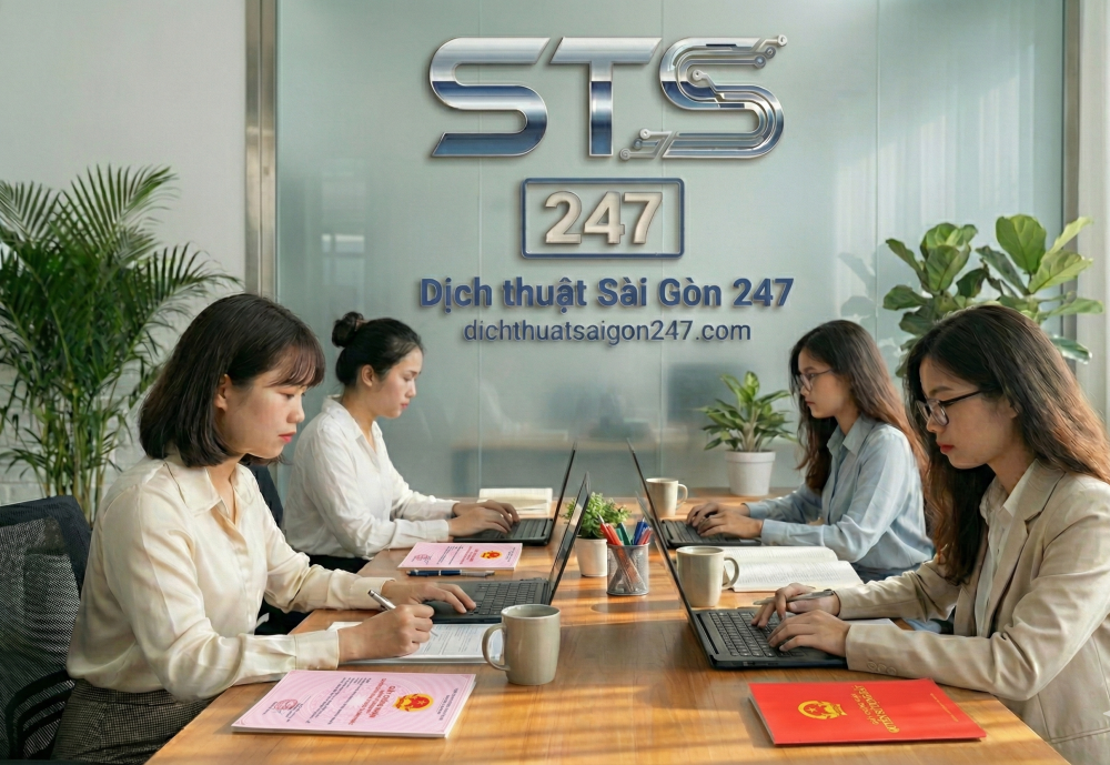 Đội ngũ chuyên gia đang dịch thuật sổ đỏ cho khách hàng tại Sổ đỏ