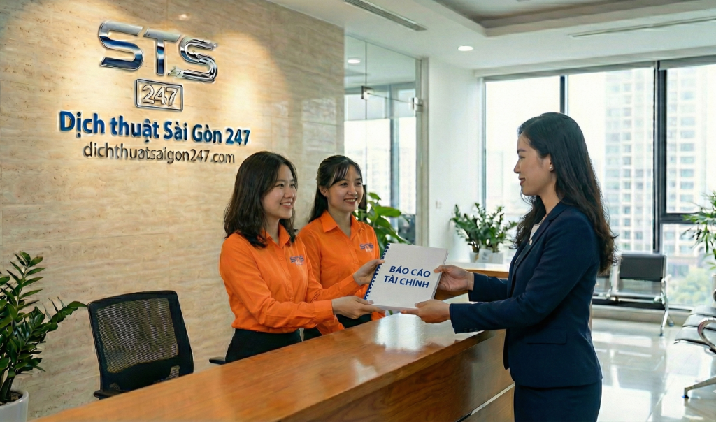 Dịch thuật Báo cáo tài chính chuẩn mực và bảo mật cao tại STS 247